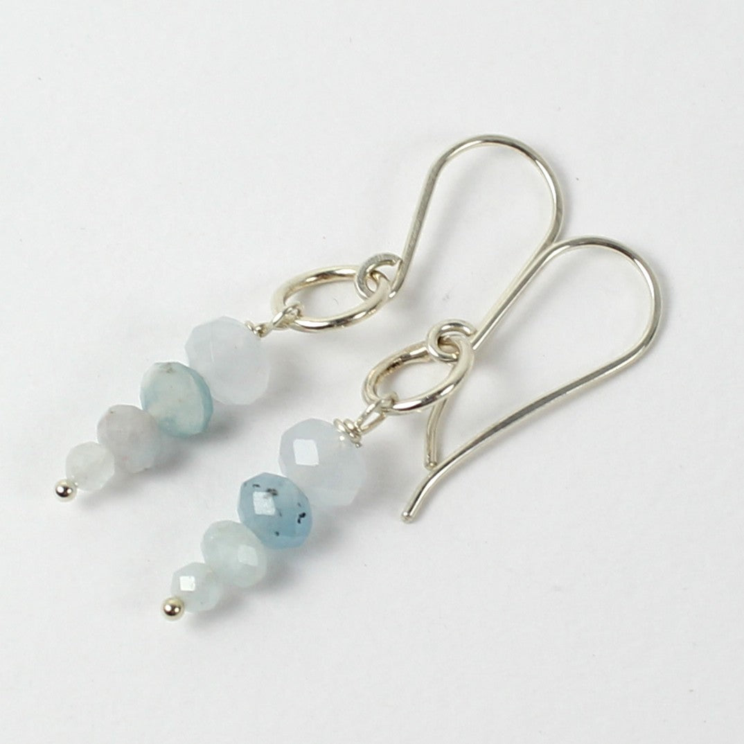Aquamarine Tower Earrings