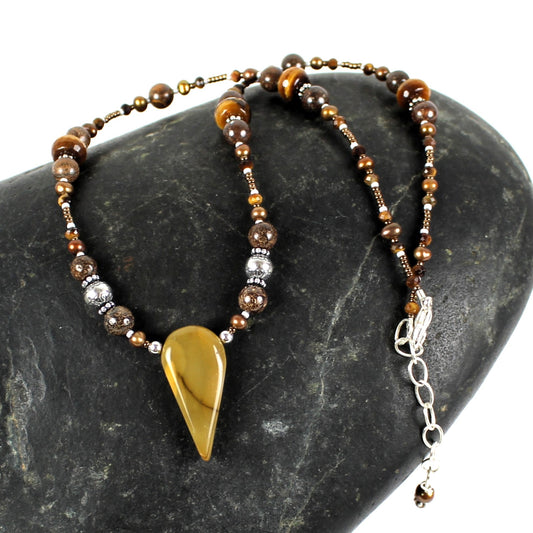 Brown on Brown Necklace