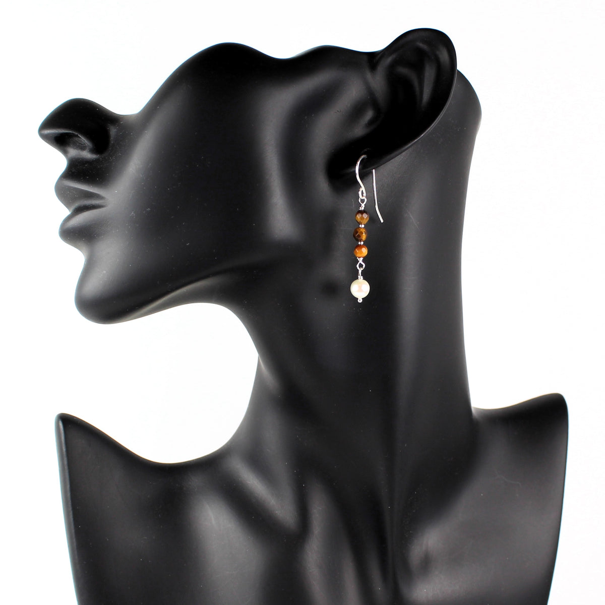 Tiger Eye Stack Earrings