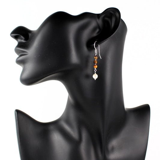 Tiger Eye Stack Earrings