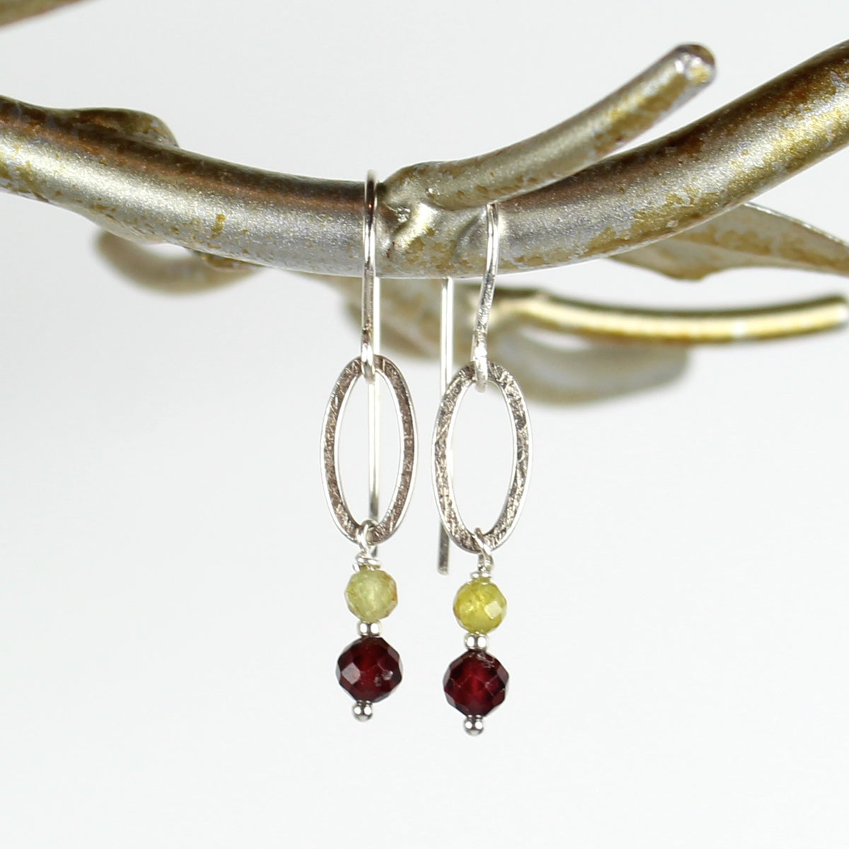 Mixed Garnet Earrings