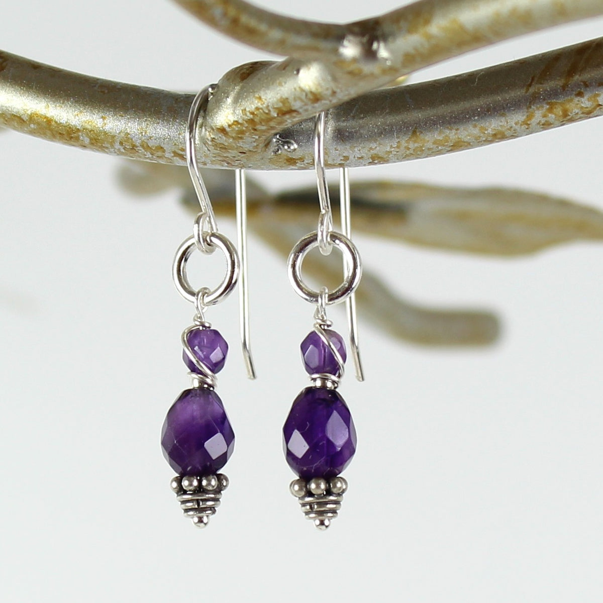 Amethyst Drop Earrings