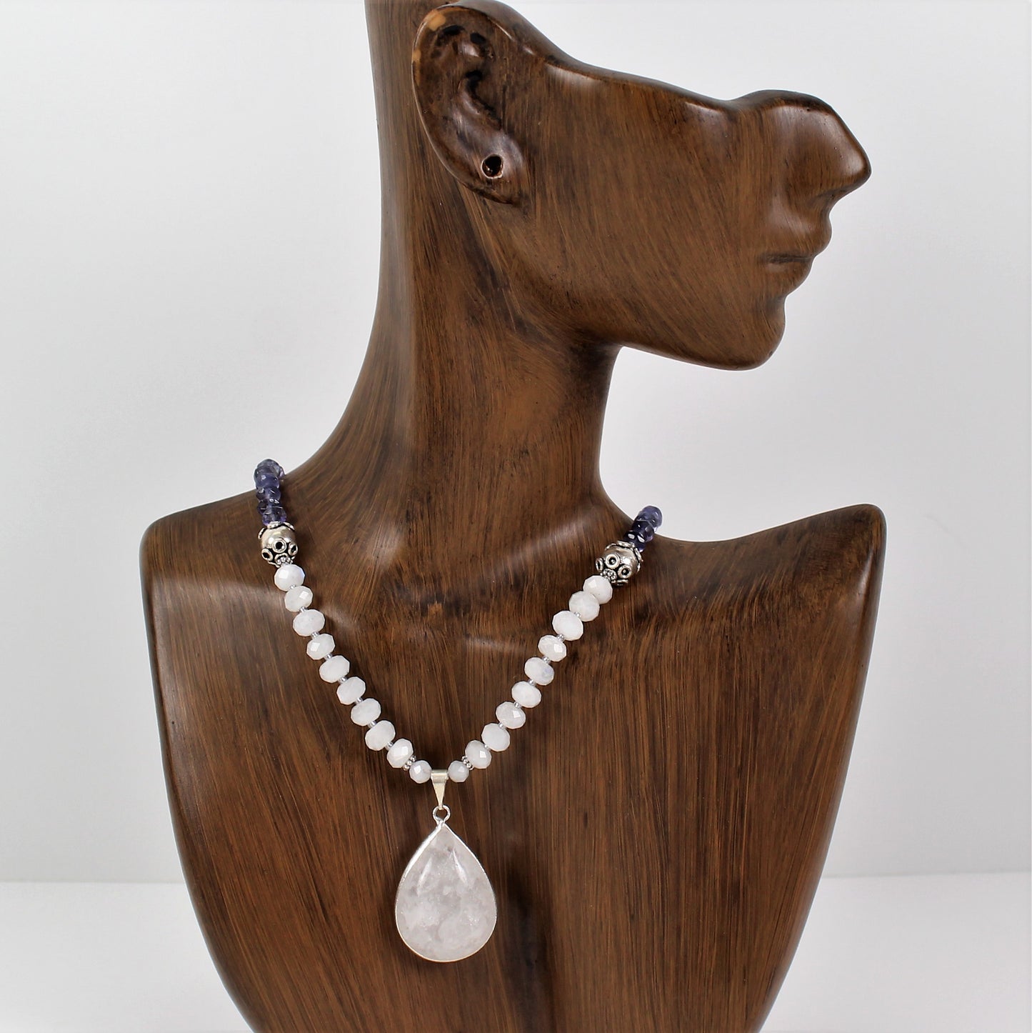 Moonstone and Iolite Necklace