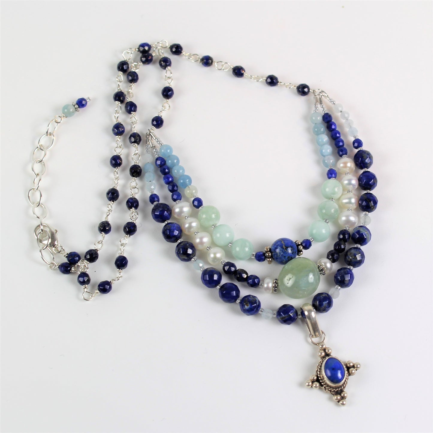 Lapis 3-Strand Necklace