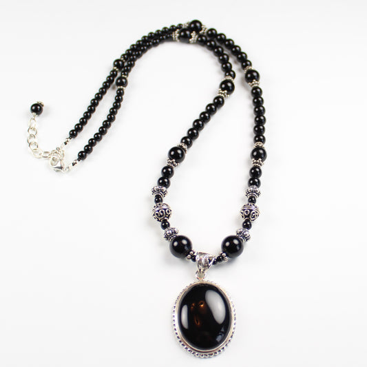 Onyx Pendant Necklace