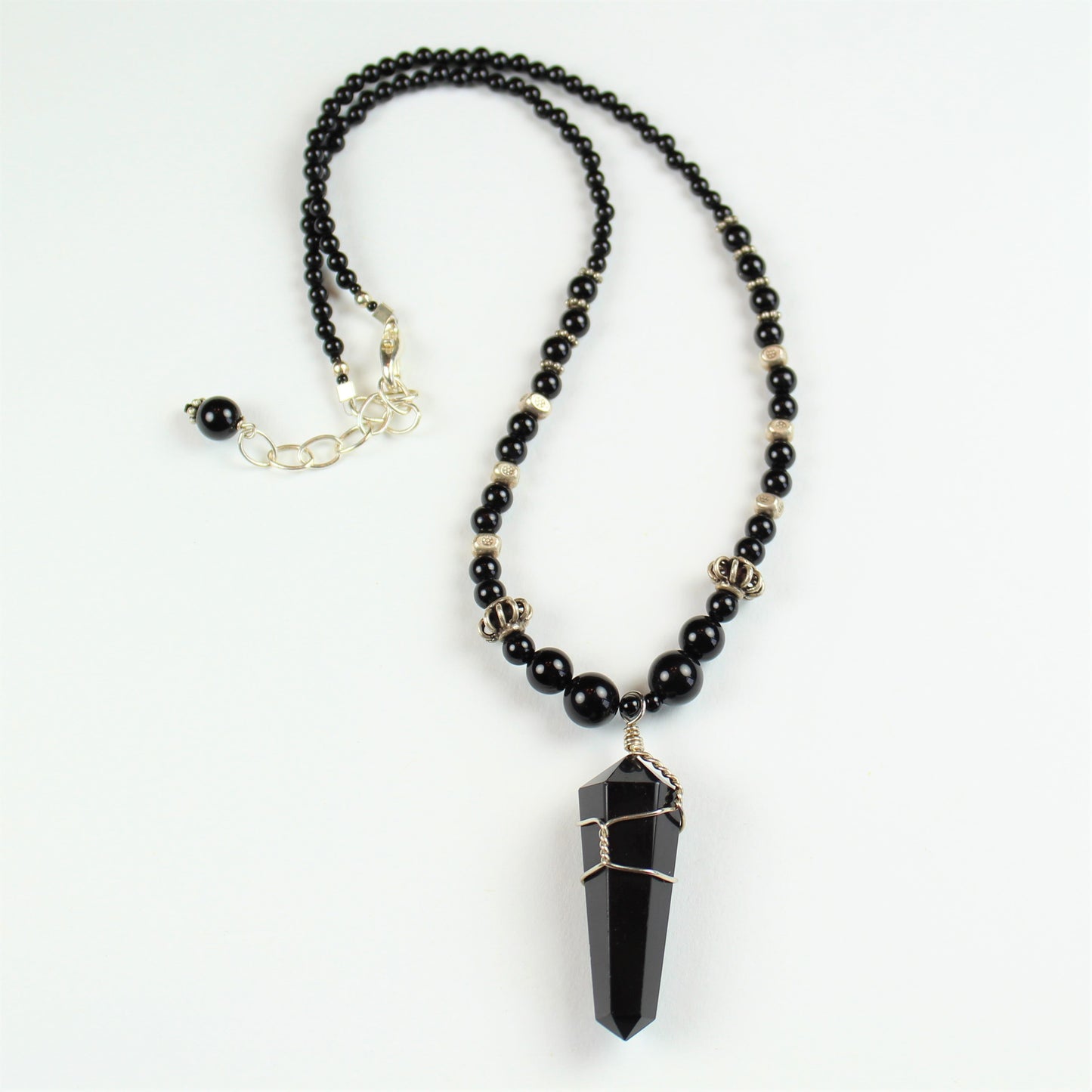 Onyx Point Pendant Necklace