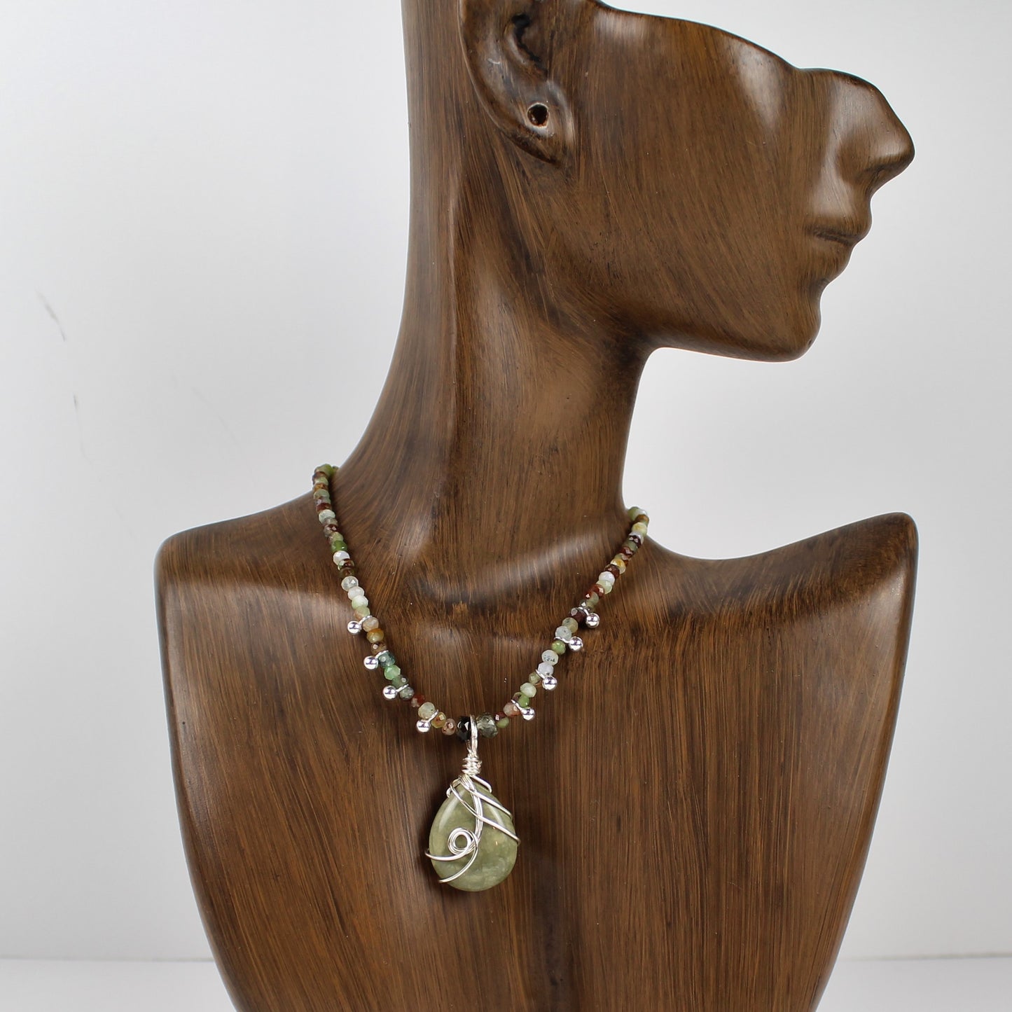 Green Teardrop Necklace