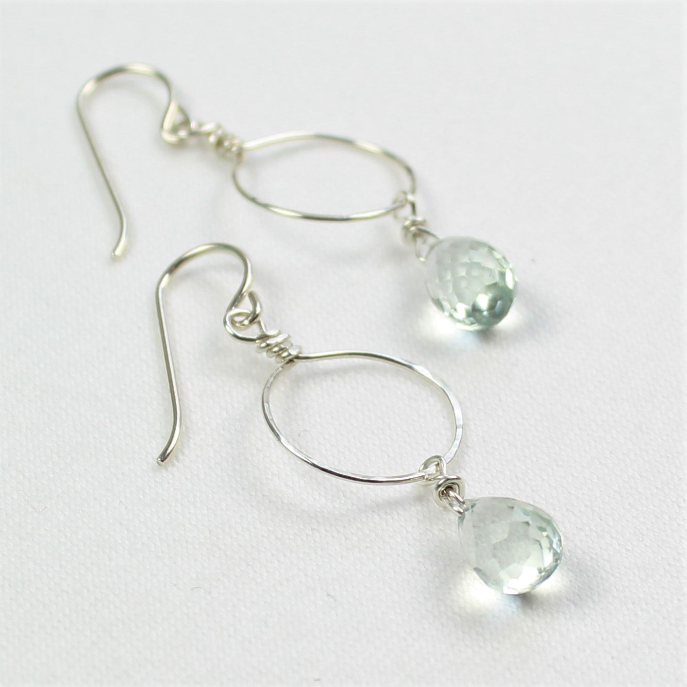 Green Amethyst Earrings