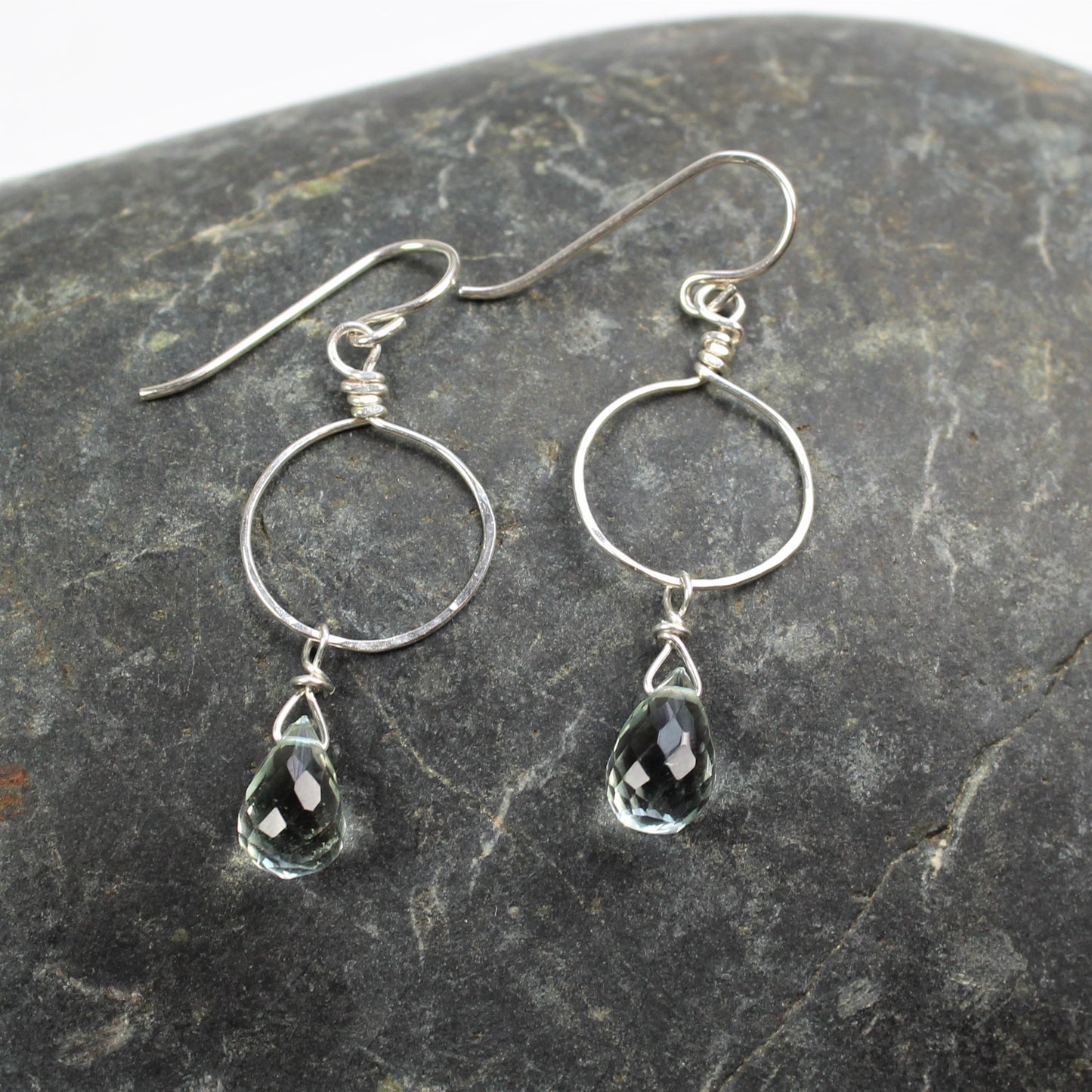 Green Amethyst Earrings