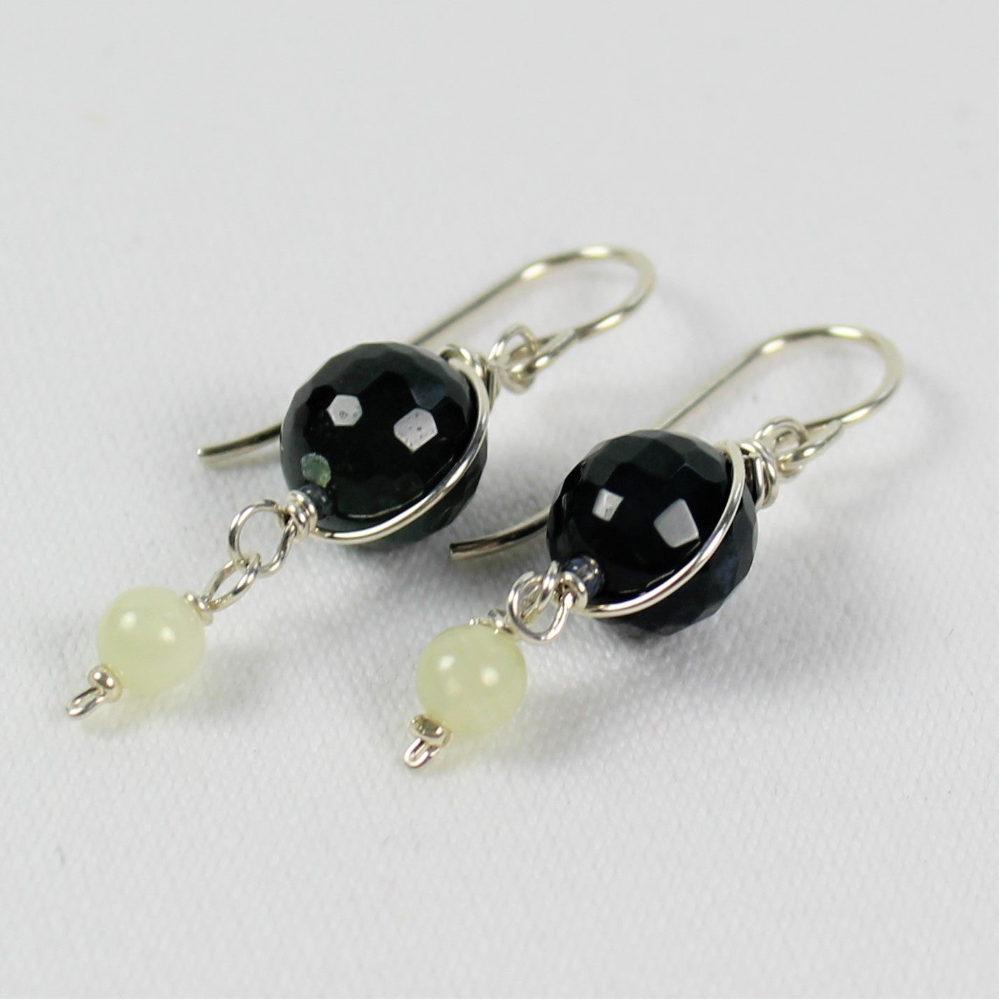 Green Fancy Agate Earrings