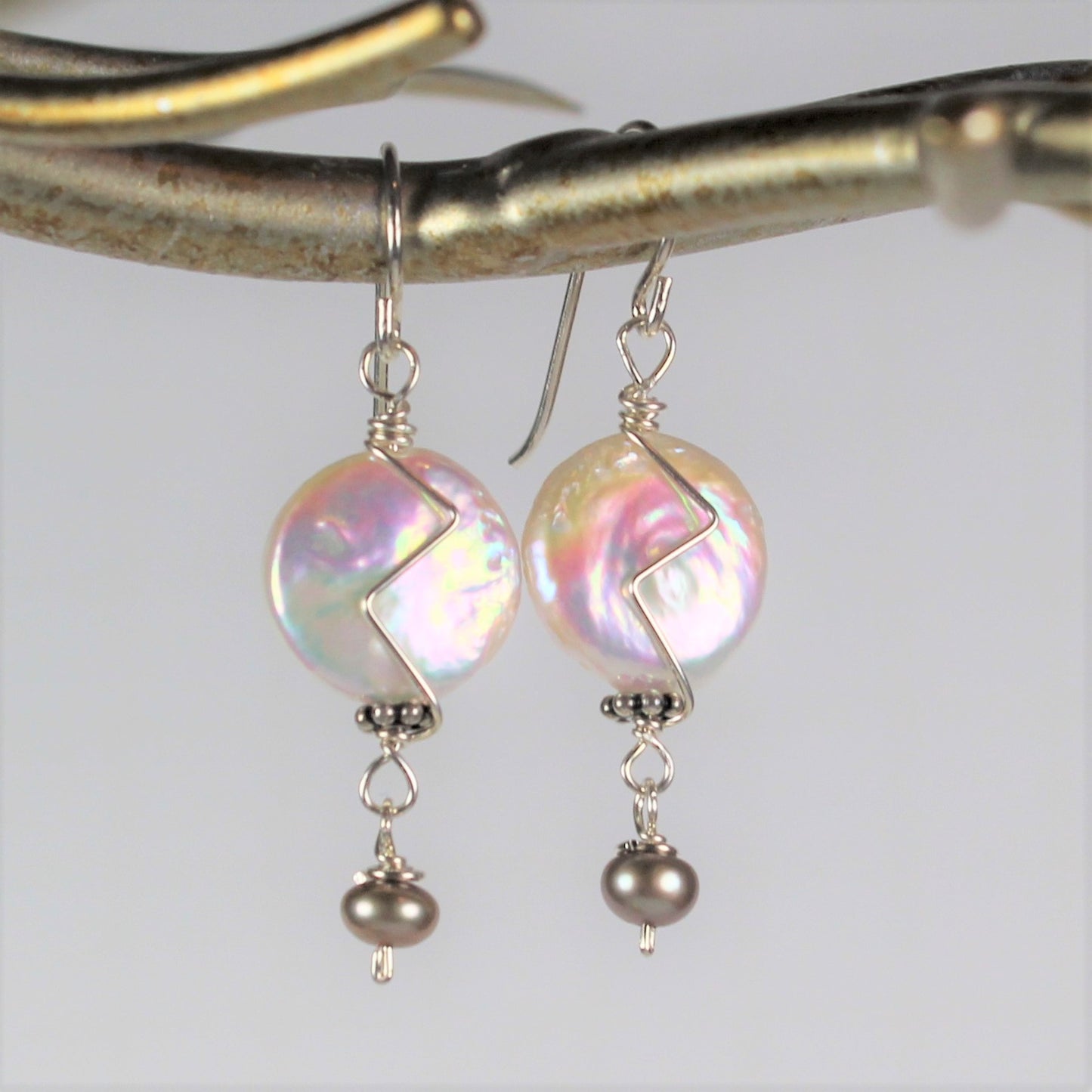 Coin Pearl Earrings