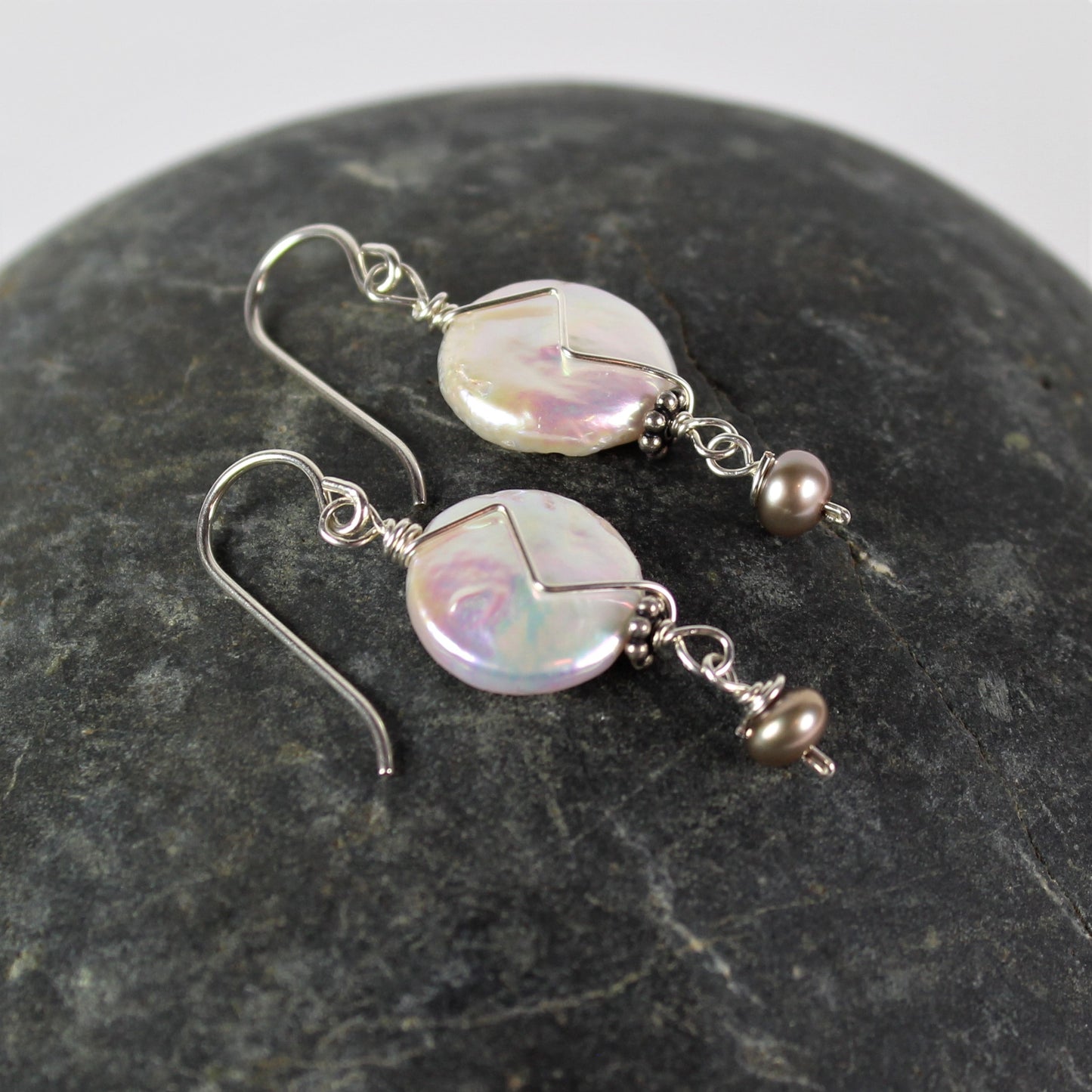 Coin Pearl Earrings