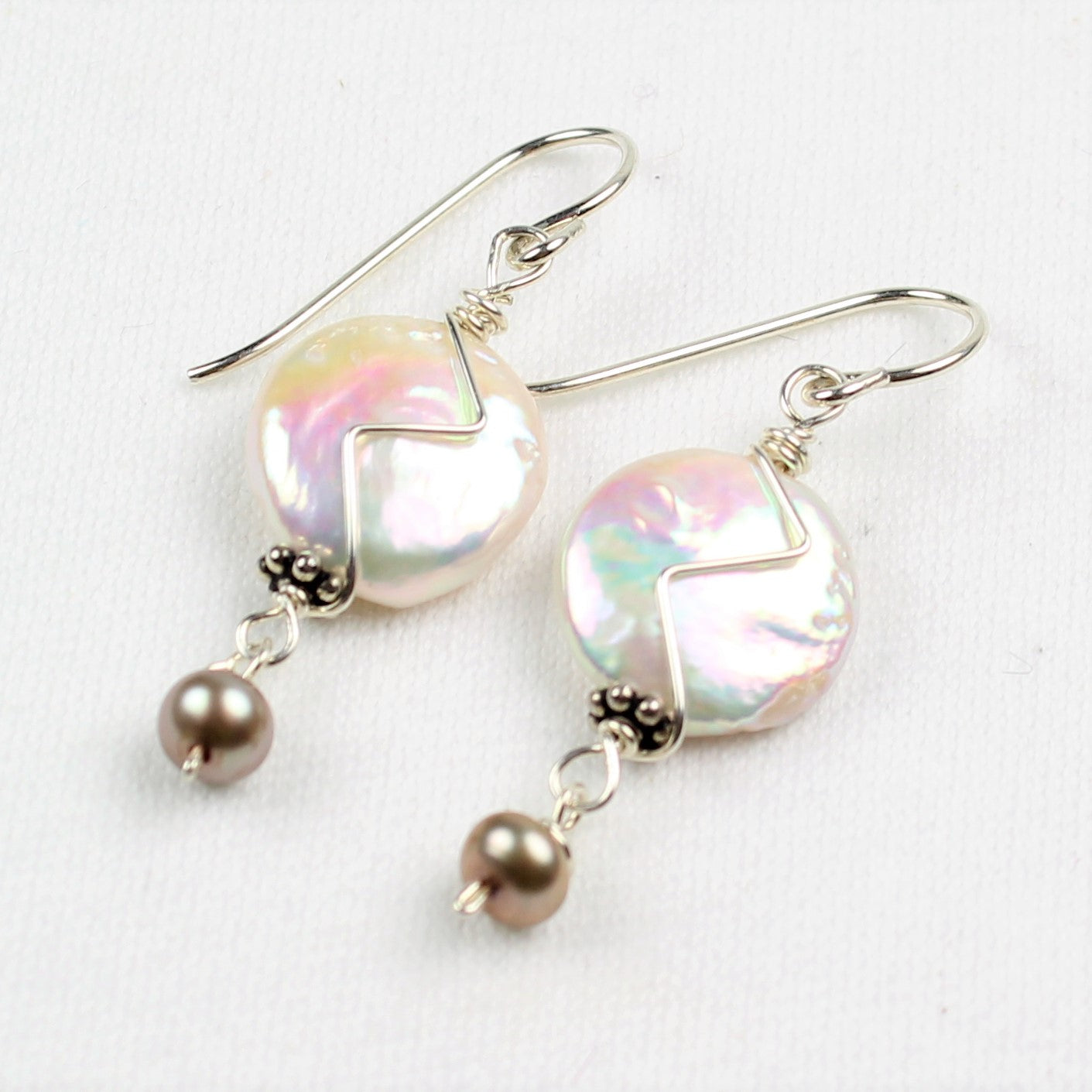 Coin Pearl Earrings