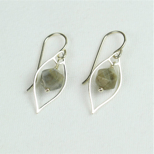 Labradorite Teardrop Earrings