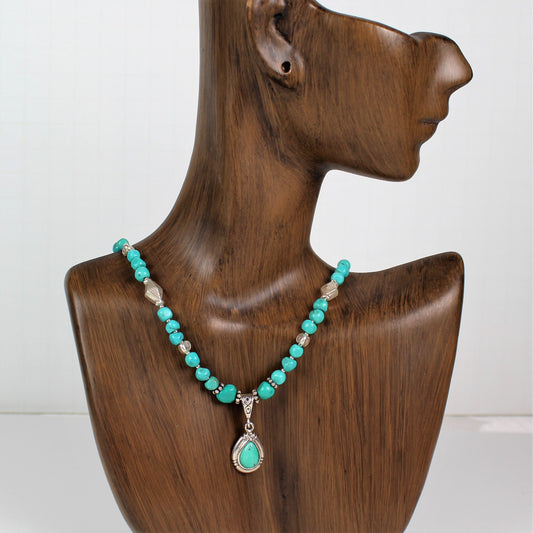 Turquoise Pendant Necklace