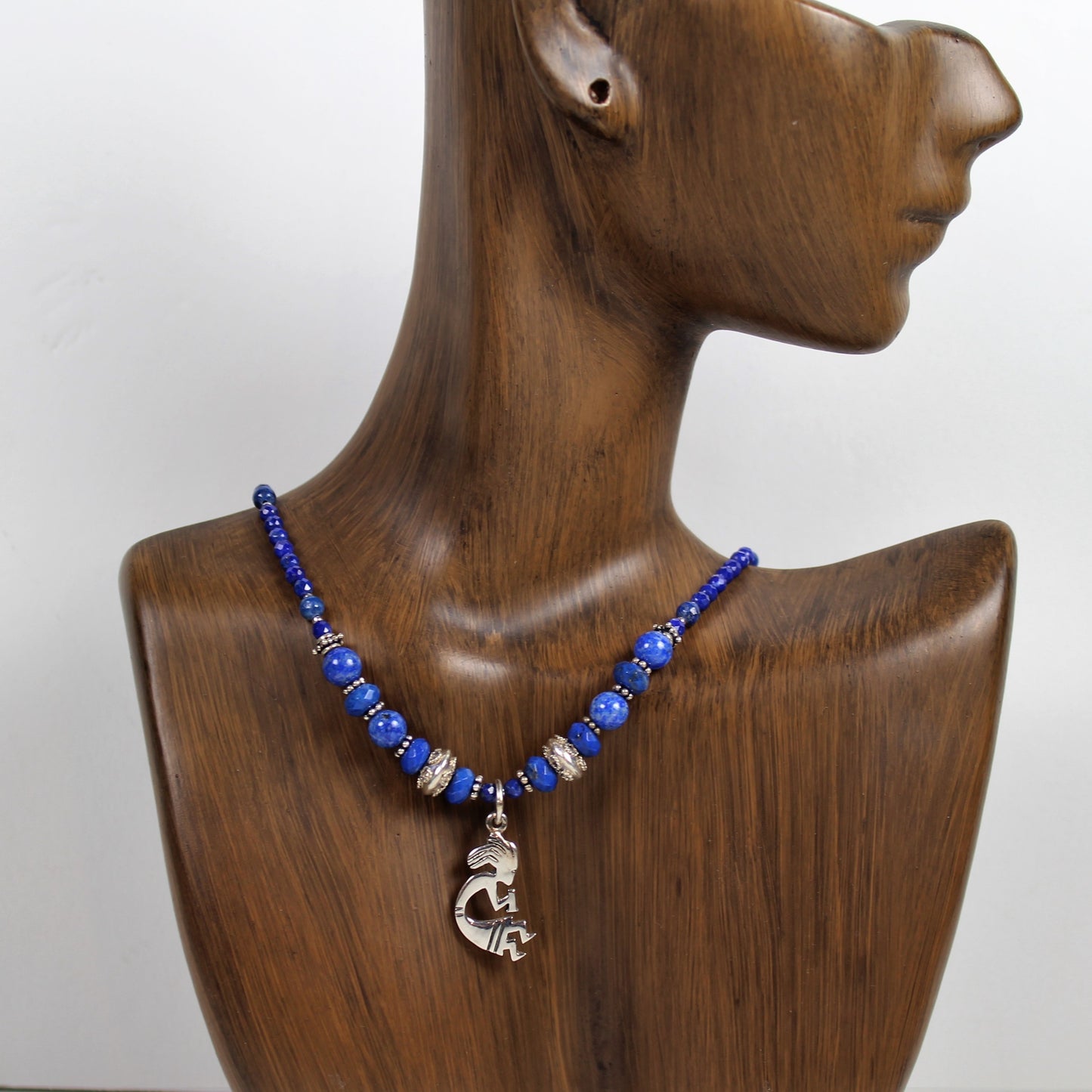 Lapis Kokopelli Necklace