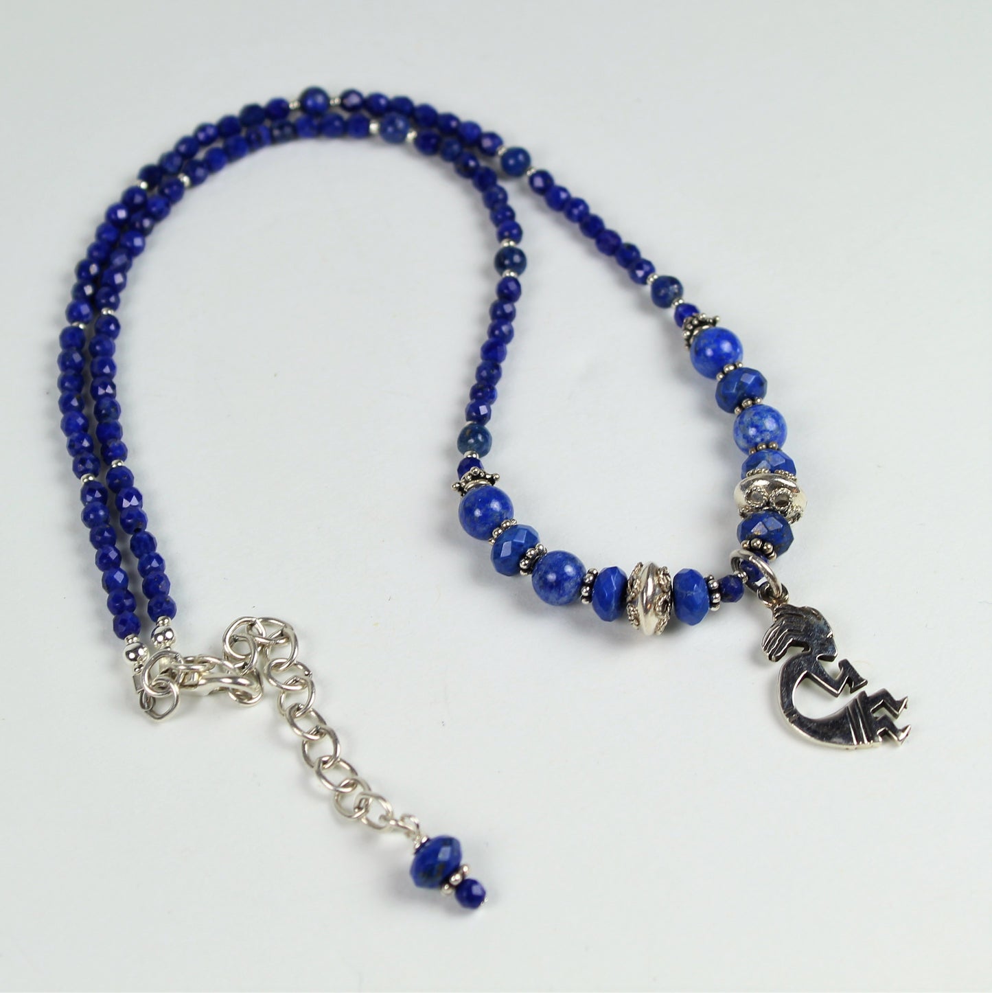 Lapis Kokopelli Necklace