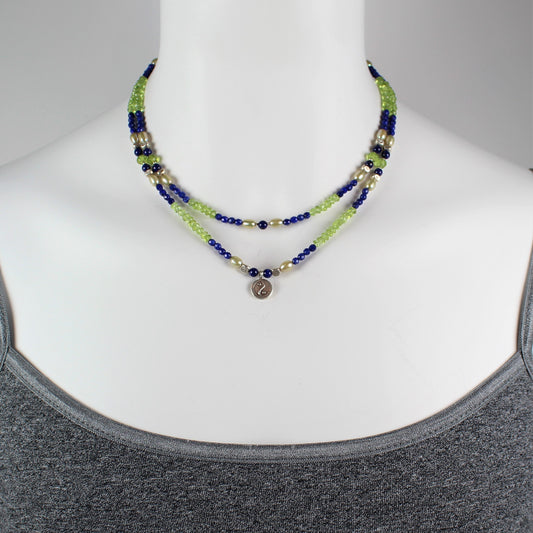 Peridot and Lapis Necklace