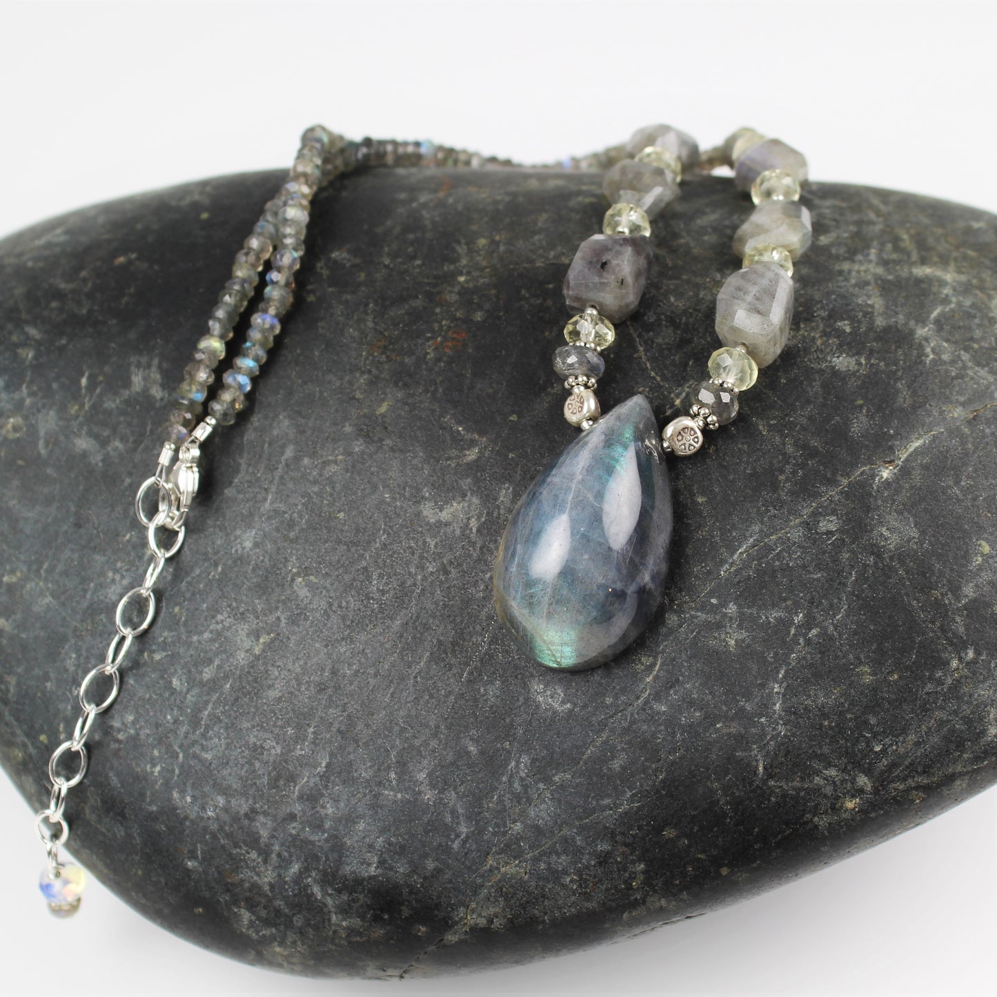 Labradorite Teardrop Necklace