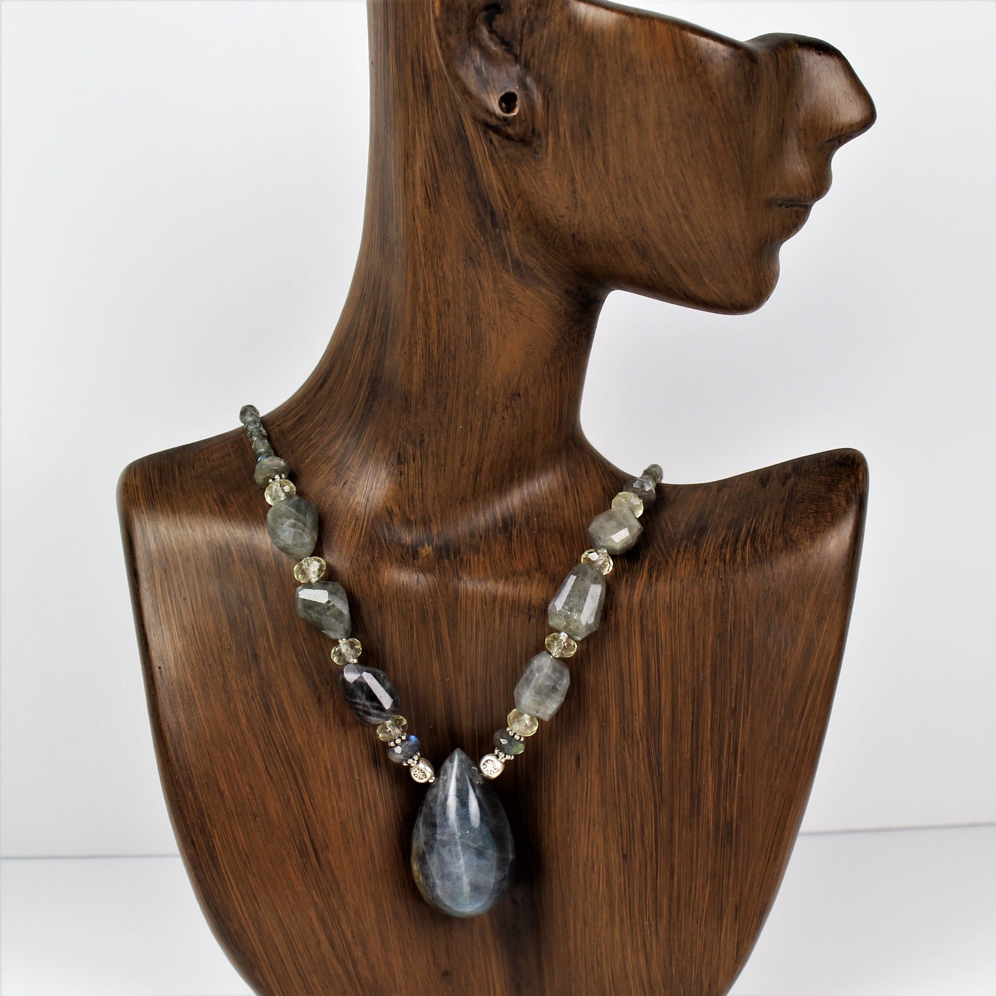 Labradorite Teardrop Necklace