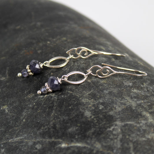 Fancy Iolite Earrings