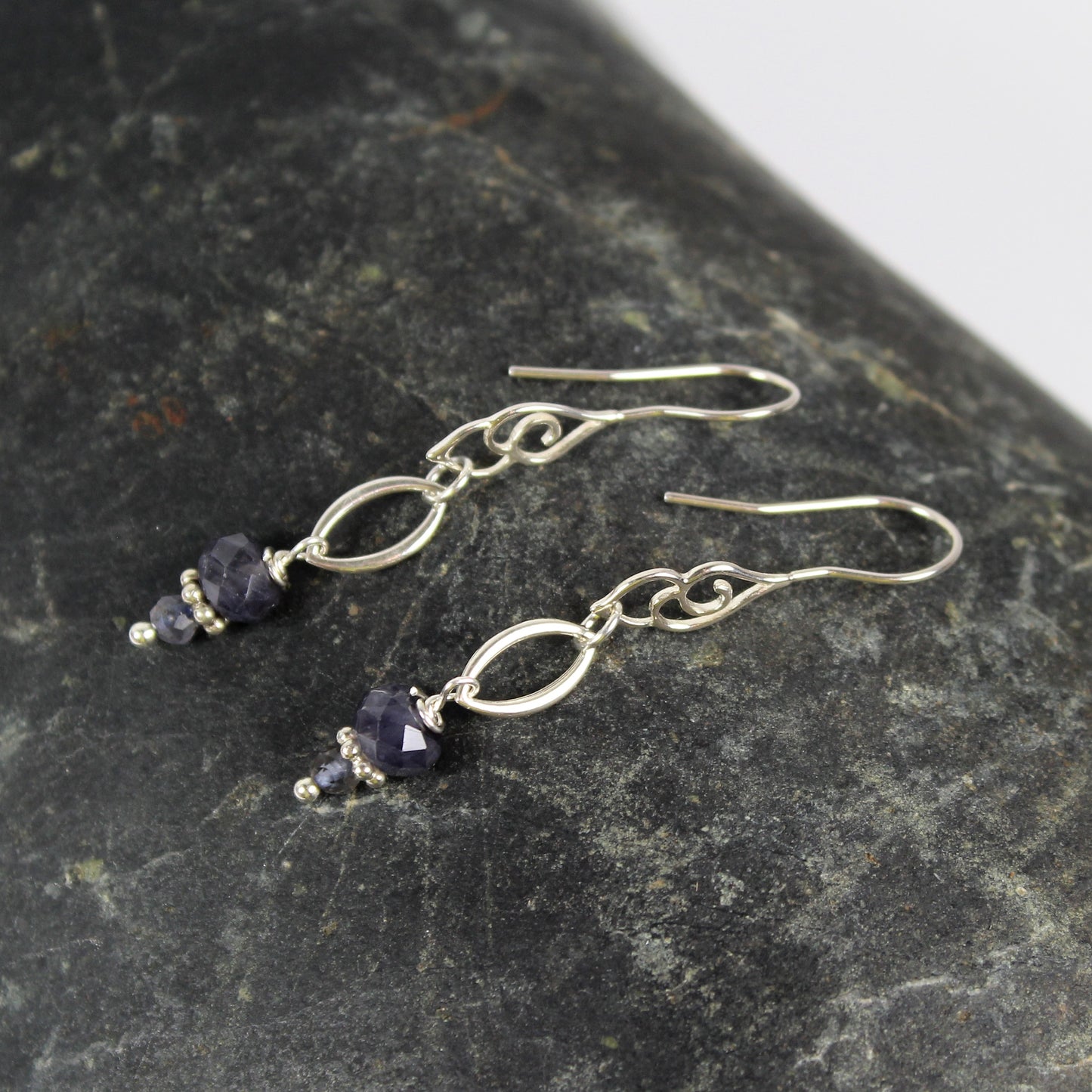 Fancy Iolite Earrings