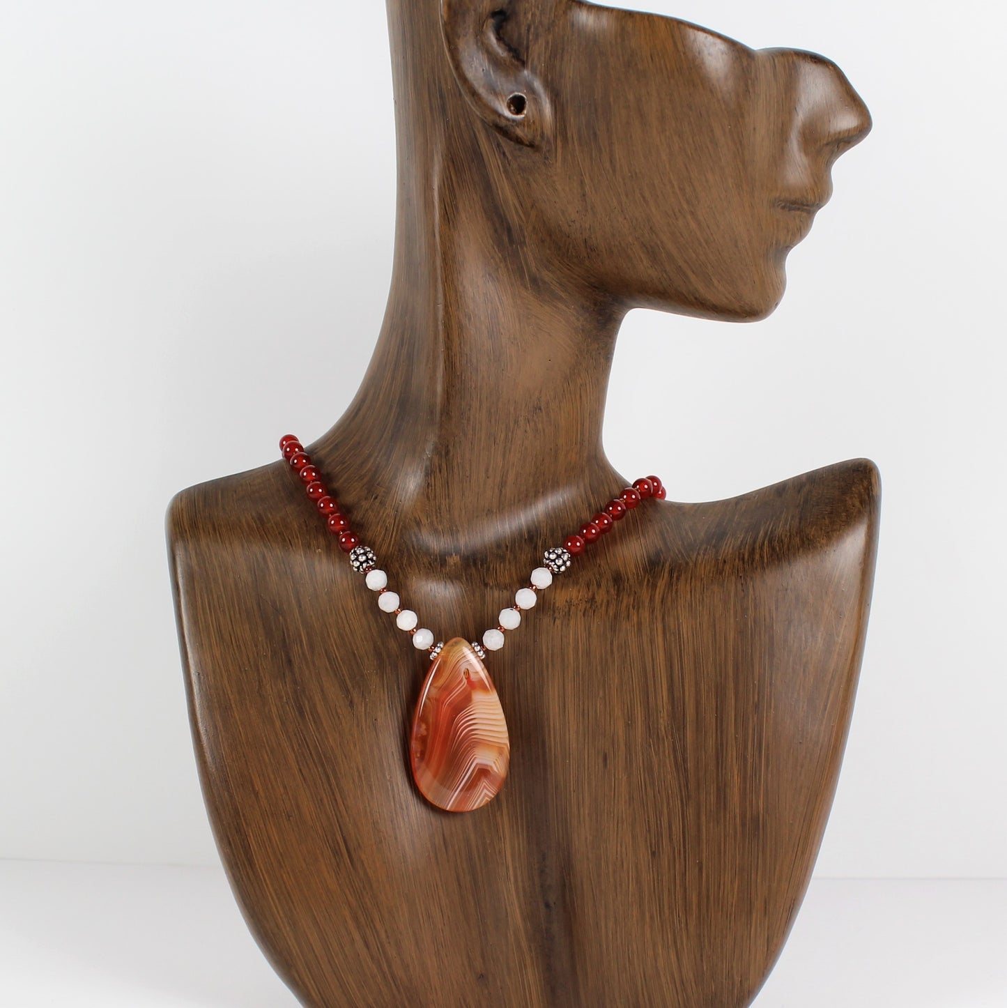 Carnelian Teardrop Necklace 3