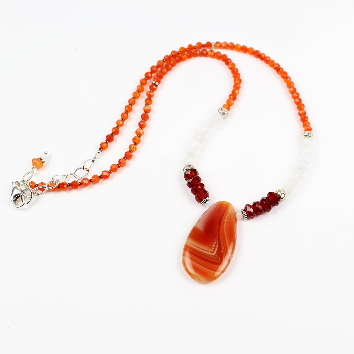 Carnelian Teardrop Necklace 5