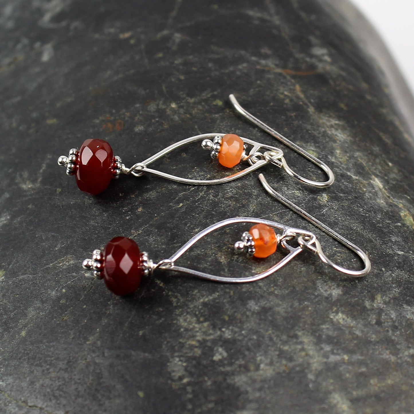 Carnelian Drop Earrings