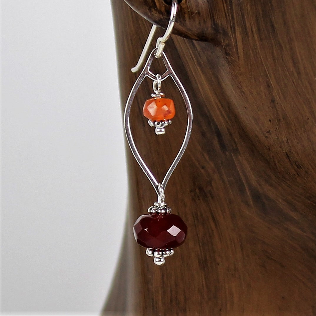 Carnelian Drop Earrings