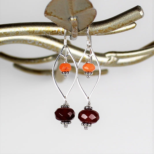 Carnelian Drop Earrings