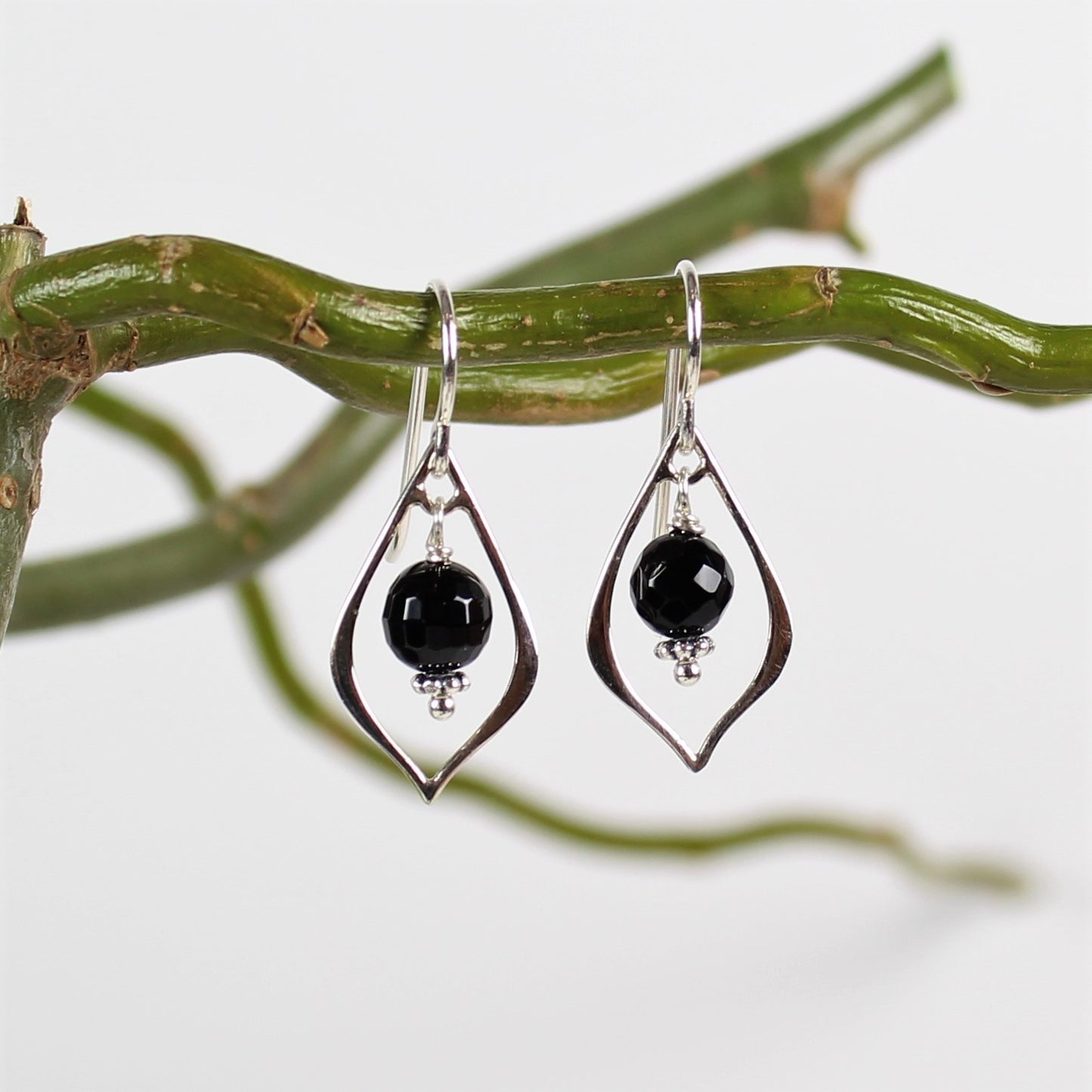 Onyx Teardrop Earrings