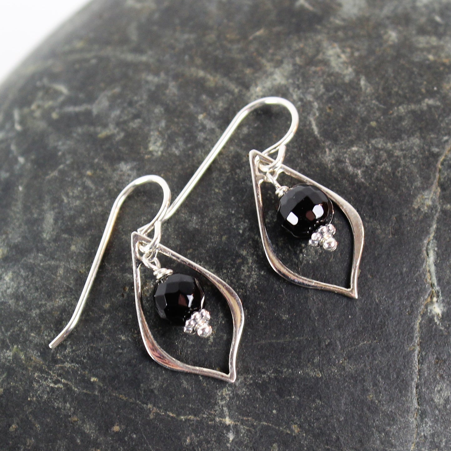 Onyx Teardrop Earrings